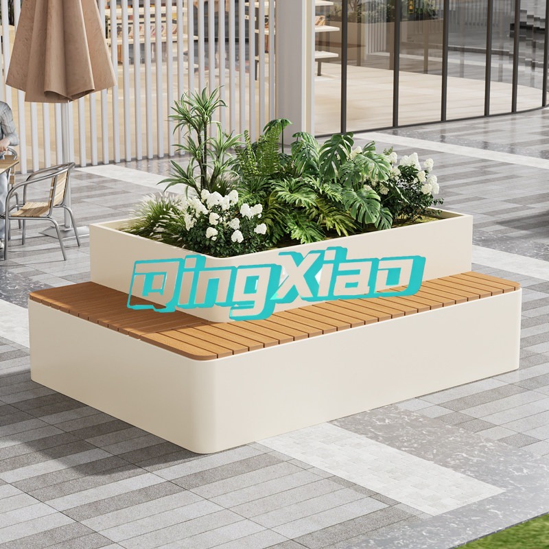 Outdoor Furniture Metal Chairs - Outdoor Bench With Built In Planter