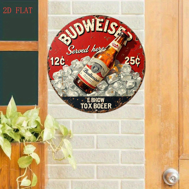 1pc Vintage Beer Logo Metal Wa - Outdoor Furniture Metal review and price