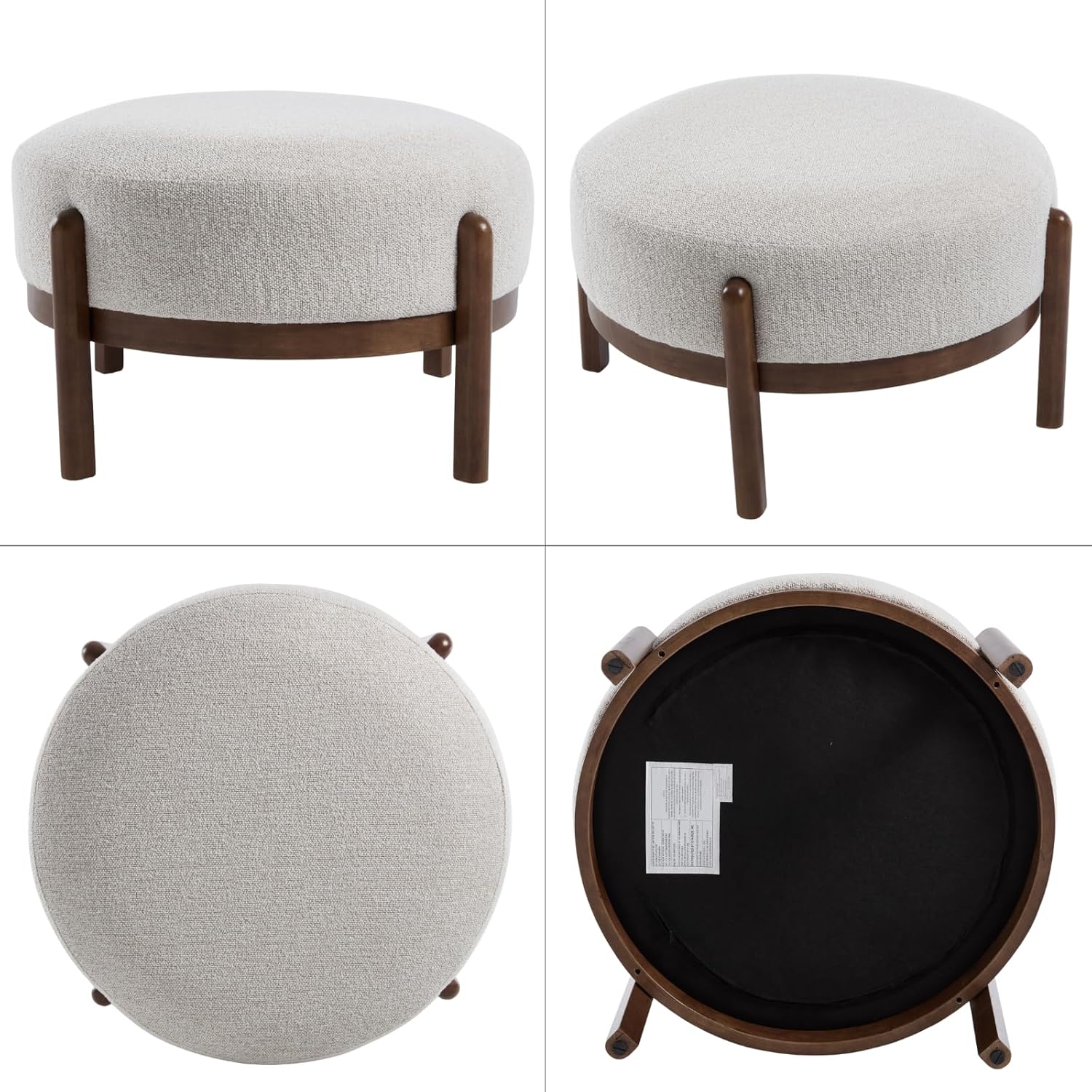 Sherpa Fabric Ottoman Bench wi - Outdoor Furniture Wood review and price