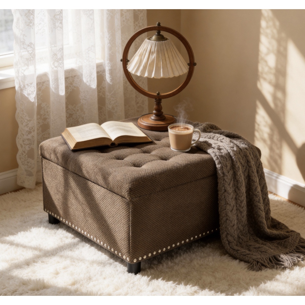 Orraves Dark Brown Square Stor - Outdoor Furniture Wood review and price