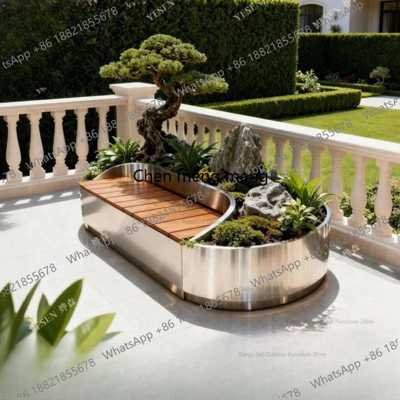 D80 Stainless Steel Flower Box - Outdoor Furniture Metal Chairs review and price
