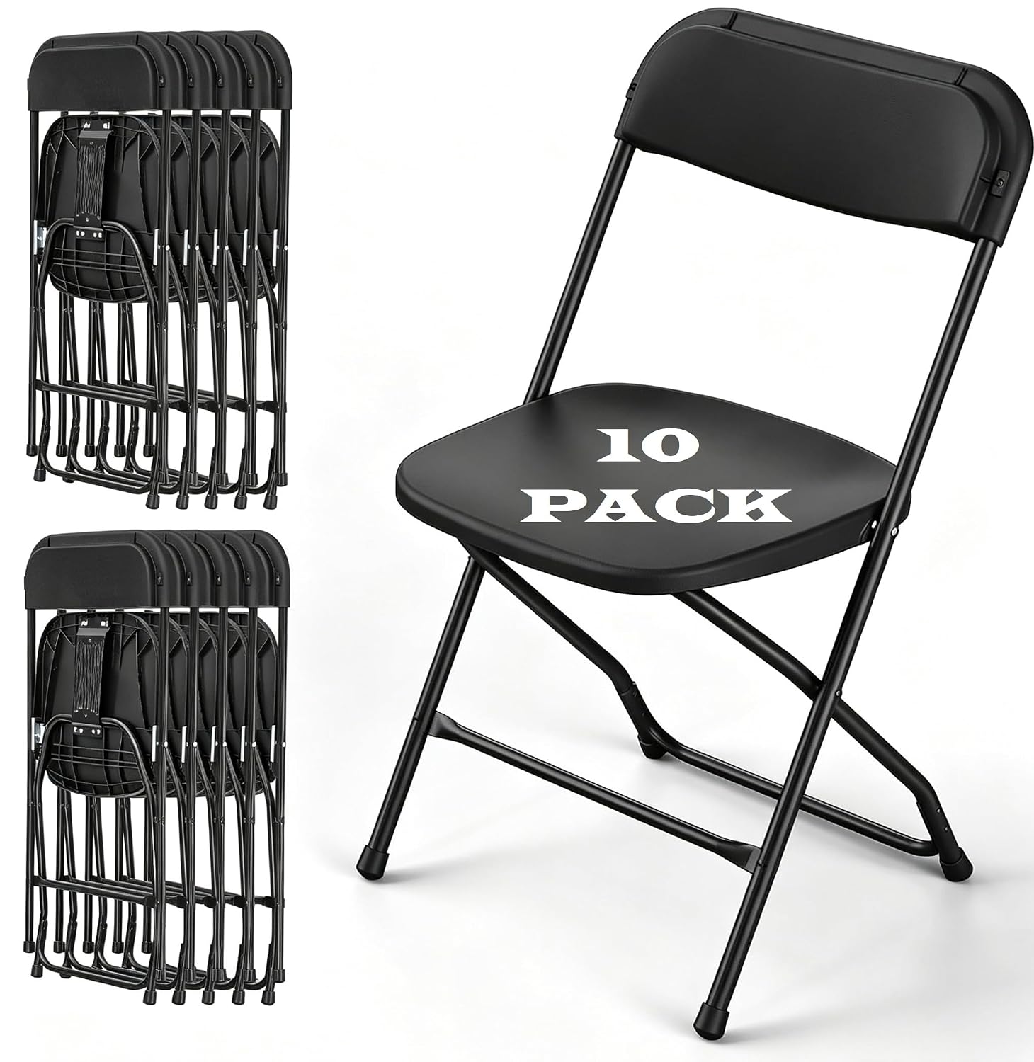 Black Folding Chair Metal Fram - Outdoor Furniture Metal Chairs review and price