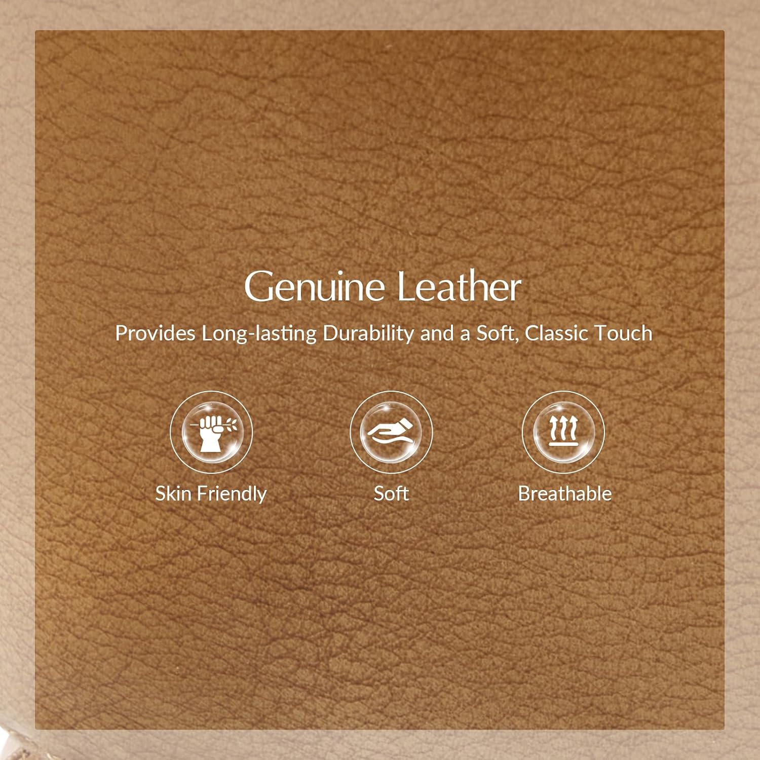Genuine Leather Ottoman Coffee - Outdoor Furniture Wood review and price