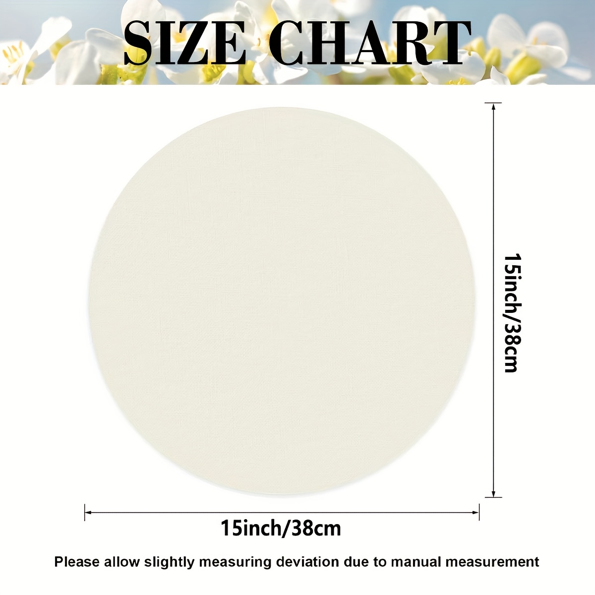 VIKAMA Round Placemat 4-Piece  - Outdoor Furniture Wood review and price